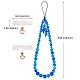 Round Synthetic Moonstone Beaded Mobile Straps(HJEW-SW00042-08)-2