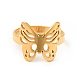 Ion Plating(IP) 201 Stainless Steel Butterfly Thick Finger Ring for Women(RJEW-G266-20G)-1