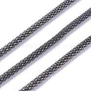 Gunmetal Iron Mesh Chains Network Chains, with Spool, Unwelded, about: 3.2mm thick, about 328.08 Feet(100m)/roll(CHN005Y-B)