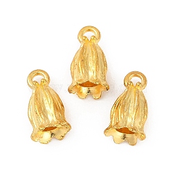 Alloy Pendants, Lead Free & Cadmium Free, Bell, Golden, 15.5x8.5mm(PALLOY-R006-01G)