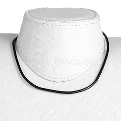Cowhide Leather Cord Necklace Making, with 304 Stainless Steel Findings, Black, 15.7 inch(X-NJEW-JN01256-02)