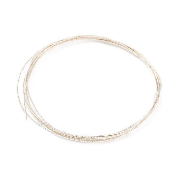 925 Sterling Silver Wire, Half Hard Wire, Sparkle Textured Round Jewelry Wire, Silver, 0.64mm