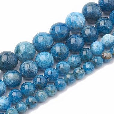 Chapelets de perles en apatite naturelle(G-S333-6mm-012)-2