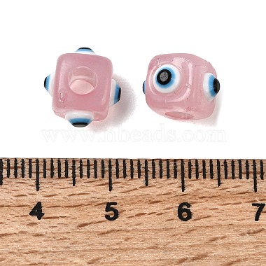 Resin Evil Eye European Beads(RESI-A021-10)-2