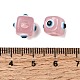 Resin Evil Eye European Beads(RESI-A021-10)-2