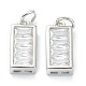 Brass Micro Pave Clear Cubic Zirconia Charms(ZIRC-M113-04P)-2