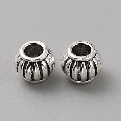 Tibetan Style Alloy European Beads, Large Hole Beads, Antique Silver, Lantern, 10x8mm, Hole: 4.8mm(FIND-CJC0017-48D)