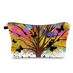 Tree of Life Pattern Cloth Clutch Bags, Change Purse for Women, Goldenrod, 220x132x40mm(TREE-PW0001-77)