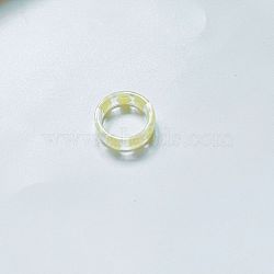 Geometric Colorful Fruit Series Ring - Vintage Style, Candy-like, Transparent, Lemon(ST2394798)