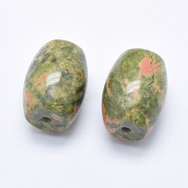 Perles d'unakite naturelles(G-P384-U08)-2