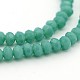 Opaque Solid Color Crystal Glass Rondelle Beads Strands(X-EGLA-F049A-03)-1