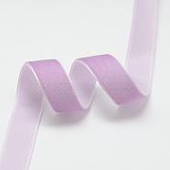 3/4 inch Single Face Velvet Ribbon, Medium Purple, 3/4 inch(19.1mm), about 25yards/roll(22.86m/roll)(OCOR-R019-19.1mm-082)