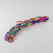 Nylon Thread, Nylon Jewelry Cord for Custom Woven Bracelets Making, Colorful, 1mm, about 26m/bundle, 10bundles/bag, about 284.34 Yards(260m)/Bag.(NWIR-R002-1mm-9)