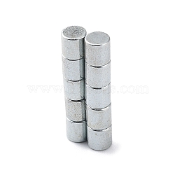 Flat Round Refrigerator Magnets, Office Magnets, Whiteboard Magnets, Sturdy Mini Magnets, Platinum, 3x3mm(FIND-K012-02D)