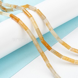 Natural Topaz Jade Beads Strands, Column, 13~14x4mm, Hole: 1.2mm, about 29~30pcs/strand, 15.16''~15.75''(38.5~40cm)(X-G-F247-44)