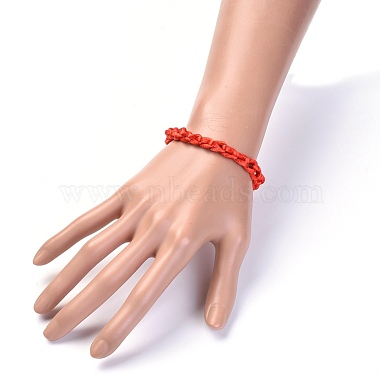 Adjustable Nylon Thread Braided Cord Bracelet(BJEW-JB04330-02)-4