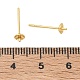 Brass Stud Earring Findings(KK-A300-29A-G)-3
