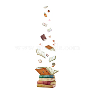 PVC Wall Stickers, Wall Decoration, Book Pattern, 390x800mm(DIY-WH0228-738)