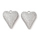 Brass Micro Pave Clear Cubic Zirconia Pendants(KK-S388-01P-04)-1