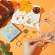 Émail en alliage sur le thème de l'automne avec breloques en verre de vin(AJEW-SC0002-11)-3