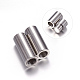 304 Stainless Steel Magnetic Clasps with Glue-in Ends(STAS-K006-10C)-1