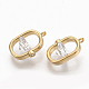Brass Clear Cubic Zirconia Charms(ZIRC-Q021-033G-NF)-2