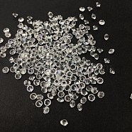 Transparent Acrylic Rhinestone Cabochons, Point Back, Diamond, Clear, 3mm, about 600pcs/bag(TACR-WH0012-03)