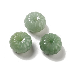 Natural Green Aventurine Beads, Pumpkin, 25x15~16mm, Hole: 3.5mm(G-D475-03A)