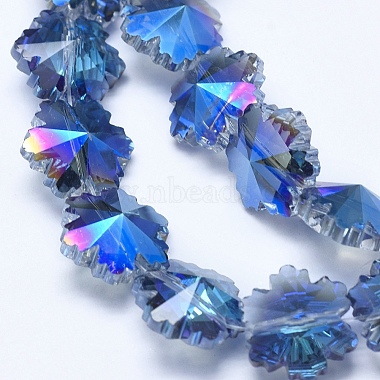 Electroplate Glass Beads Strands(EGLA-F134-HP03)-3