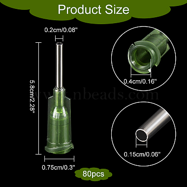 Hobbiesay plastique et 304 embout de distribution d'aiguille émoussée de précision en acier inoxydable(TOOL-HY0001-04A)-2