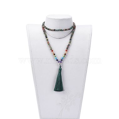 Natural Indian Agate Beads Necklaces(NJEW-JN02276-04)-4
