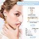 60Pcs Brass Stud Earrings Findings(KK-BBC0004-99)-2