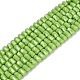 perles verre opaque brins(GLAA-Q107-01A-A03)-1
