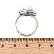 einstellbare messing micro pave zirkonia fingerringe(CU-CBABA66-02P)-5