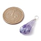 Electroplated Natural Quartz Crystal Dyed Pendants(PALLOY-JF02324-03)-2