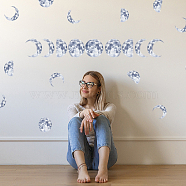 Translucent PVC Self Adhesive Wall Stickers, Waterproof Decals for Home Living Room Bedroom Wall Decoration, Moon, 960x300mm, 3 sheets/set.(STIC-WH0015-189)