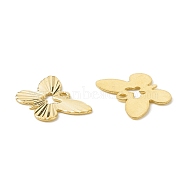Brass Pendants, Textured, Hollow, Butterfly, Raw(Unplated), 9x13.4x0.4mm, Hole: 1mm(KK-E042-01C)