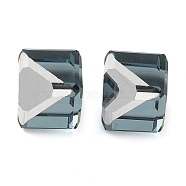 K9 Glass Imitation Austrian Crystal Beads, No Hole, Square, Cadet Blue, 8x8x8mm(GLAA-P069-01C-217)