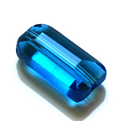 Imitation Austrian Crystal Beads, Grade AAA, Faceted, Rectangle, Dodger Blue, 6x12x5mm, Hole: 0.7~0.9mm(SWAR-F081-6x12mm-25)
