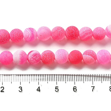 Natural Crackle Agate Beads Strands(G-G055-8mm-1)-2