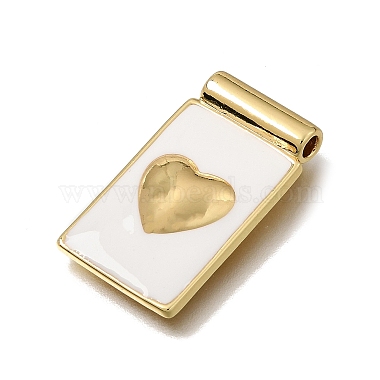Brass with White Enamel Pendants(KK-CBA8E93-04B)-2
