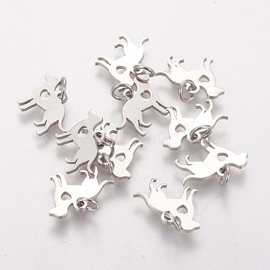Stainless Steel Color Dog Stainless Steel Pendants