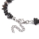 Natural Obsidian Chip Beaded Necklace(NJEW-JN04615-12)-4