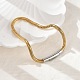 304 Stainless Steel Snake Chain Bracelets for Women(BJEW-Z087-18GP)-2