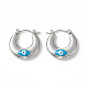 316 Stainless Steel Hoop Earrings(EJEW-I282-01B-02P)-1