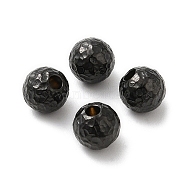 304 Stainless Steel Cord End, End Caps, Hammered Round, Gunmetal, 6x6mm, Hole: 1.8mm(STAS-A085-02C-B)