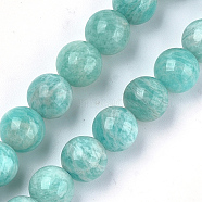 Natural Amazonite Beads Strands, Grade A, Round, 10mm, Hole: 1mm, about 18~20pcs/strand, 7.6 inch(G-S333-10mm-022)