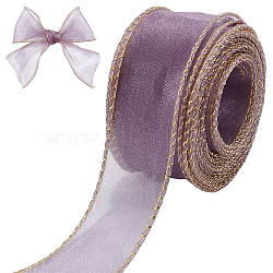 6M Polyester Ribbons, for Party Gifts Wrapping, Old Rose, 1-5/8 inch(40mm), about 6.56 Yards(6m)/Roll(OCOR-WH20001-04D)
