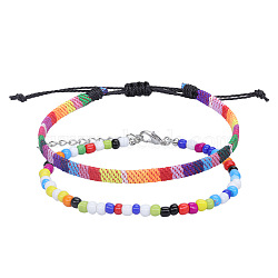 Rice Bead Woven Bracelet(SH5319-1)