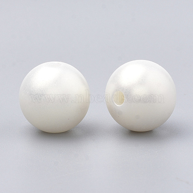 Spray Painted Style Acrylic Beads(MACR-T010-8mm)-3